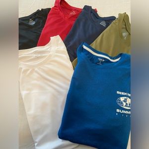 Bundle of 6: Men’s unbranded Polyester Active Short Sleeve T-shirts XXL NWOT